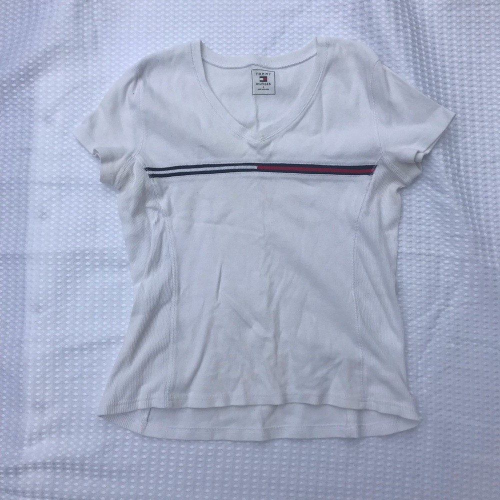 TOMMY HILFIGER vintage white flag t-shirt